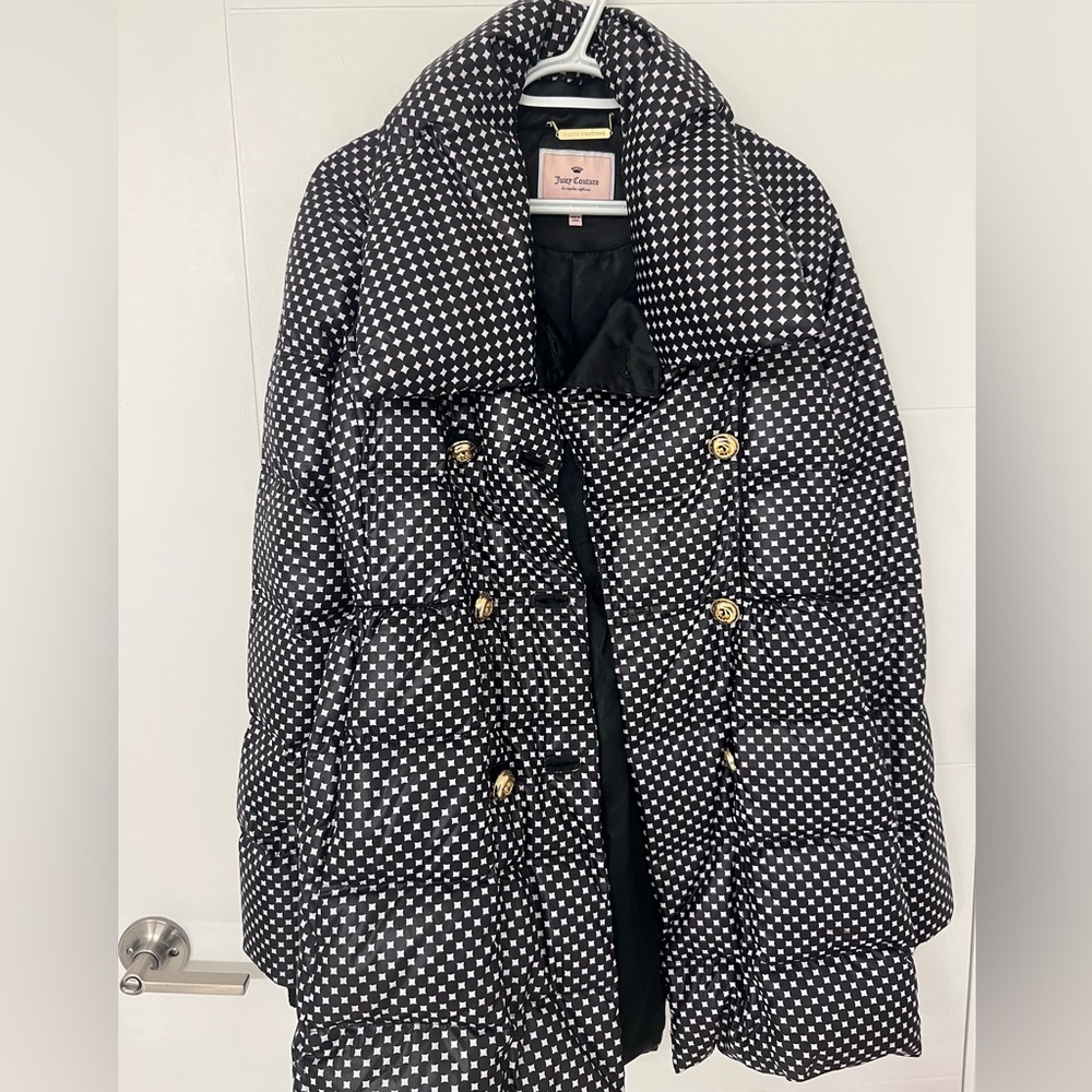 Black and white juicy couture winter jacket